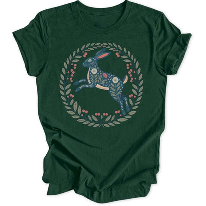 Folk Art Hase Unisex T-Shirt - Wild Spirit