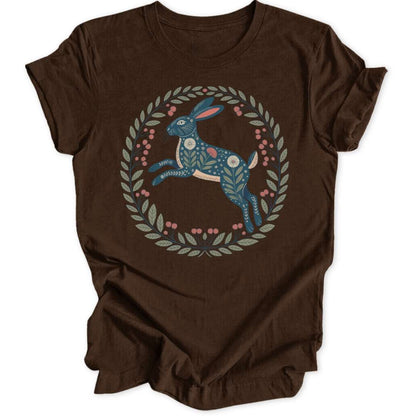 Folk Art Hase Unisex T-Shirt - Wild Spirit