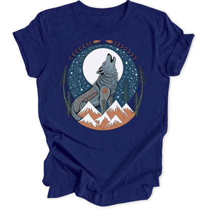 Folk Art Howl Unisex T-Shirt - Wild Spirit