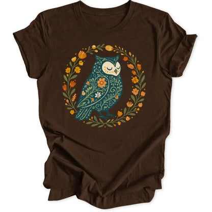 Folky Owl Unisex T-Shirt - Wild Spirit