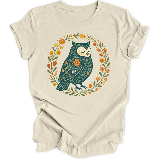 Folky Owl Unisex T-Shirt - Wild Spirit