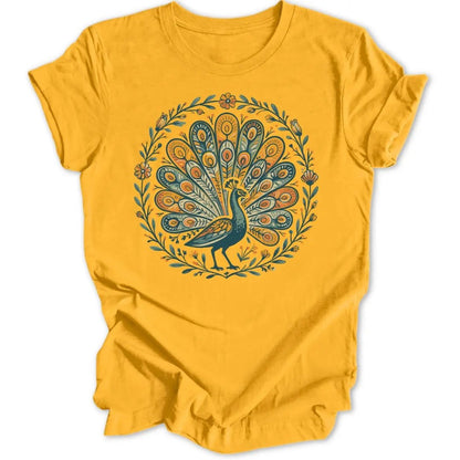 Folky Peacock Unisex T-Shirt - Wild Spirit