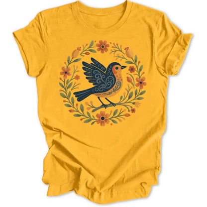 Folky Robin Unisex T-Shirt - Wild Spirit
