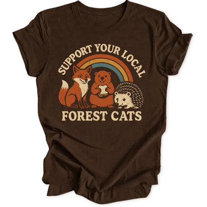 Forest Cats Unisex T-Shirt - Wild Spirit