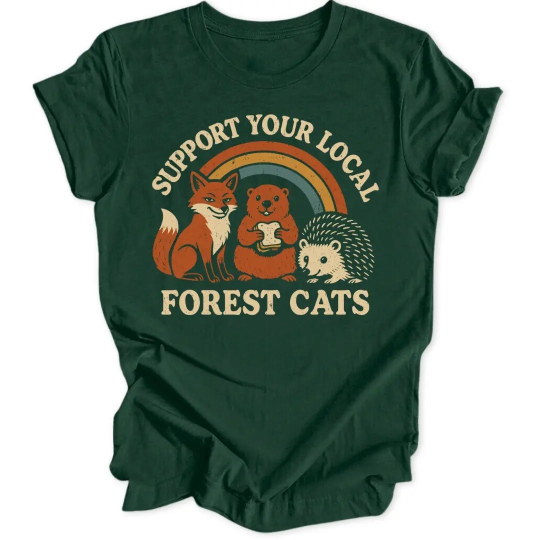Forest Cats Unisex T-Shirt - Wild Spirit