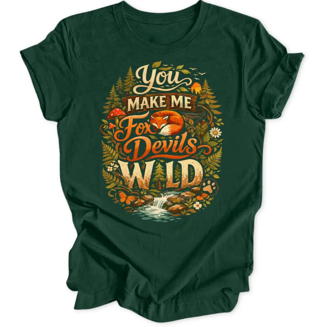 Fox Devils Wild Graphic Unisex T-Shirt - Wild Spirit