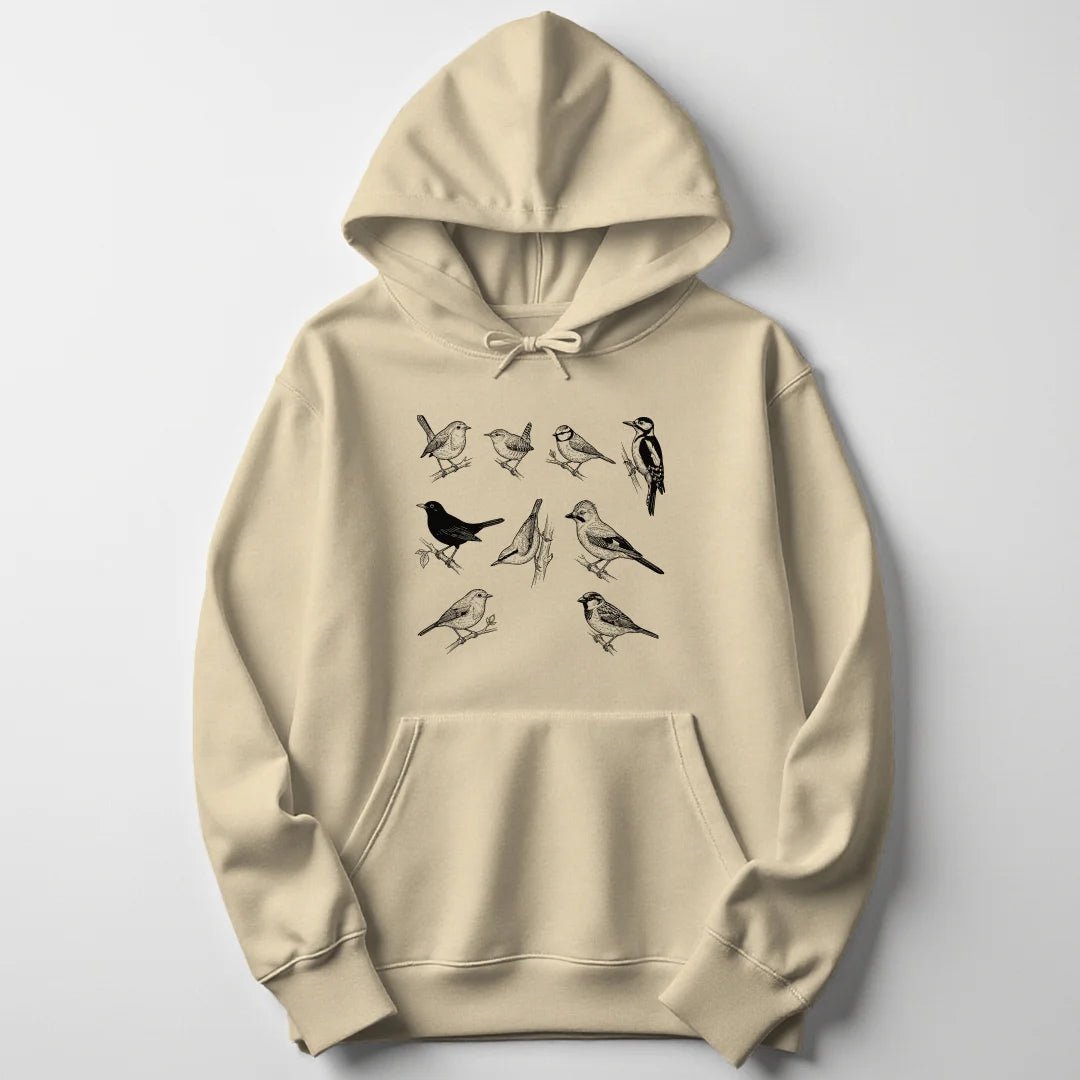Garden Birds Unisex Hoodie - Wild Spirit