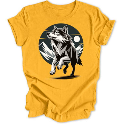 Geometric Wolf Unisex T-Shirt - Wild Spirit
