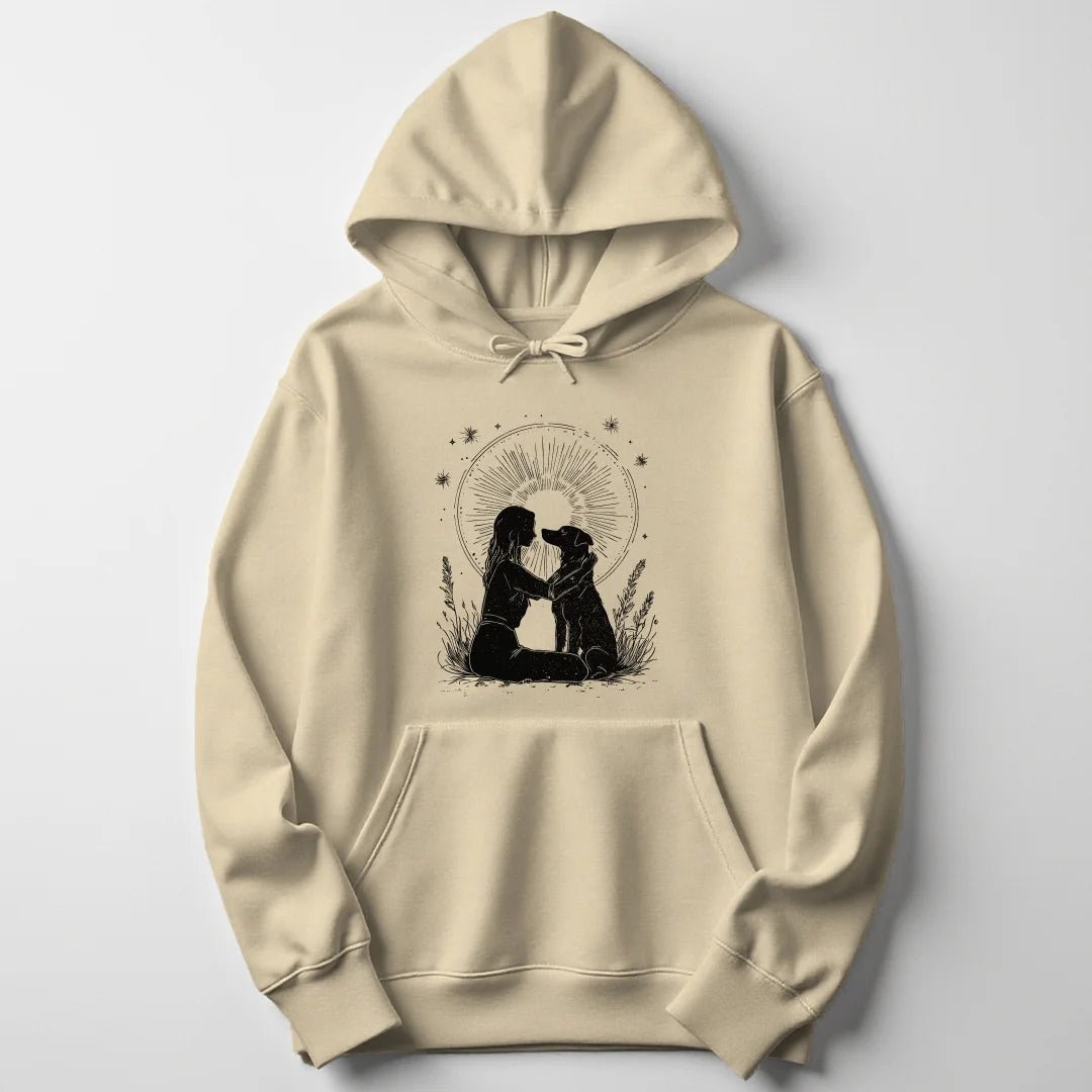 Girl With Dog Unisex Hoodie - Wild Spirit