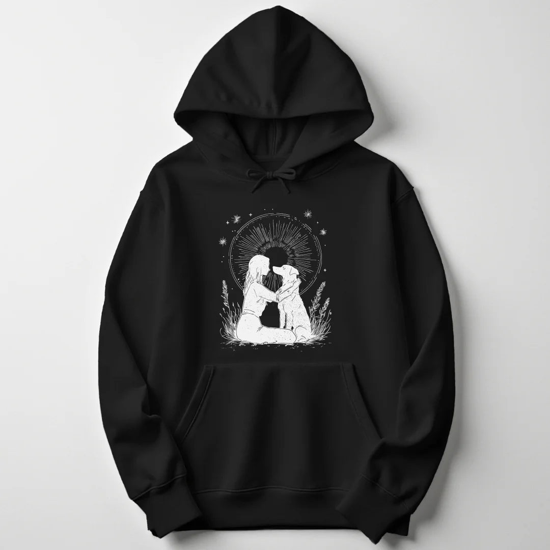 Girl With Dog Unisex Hoodie - Wild Spirit