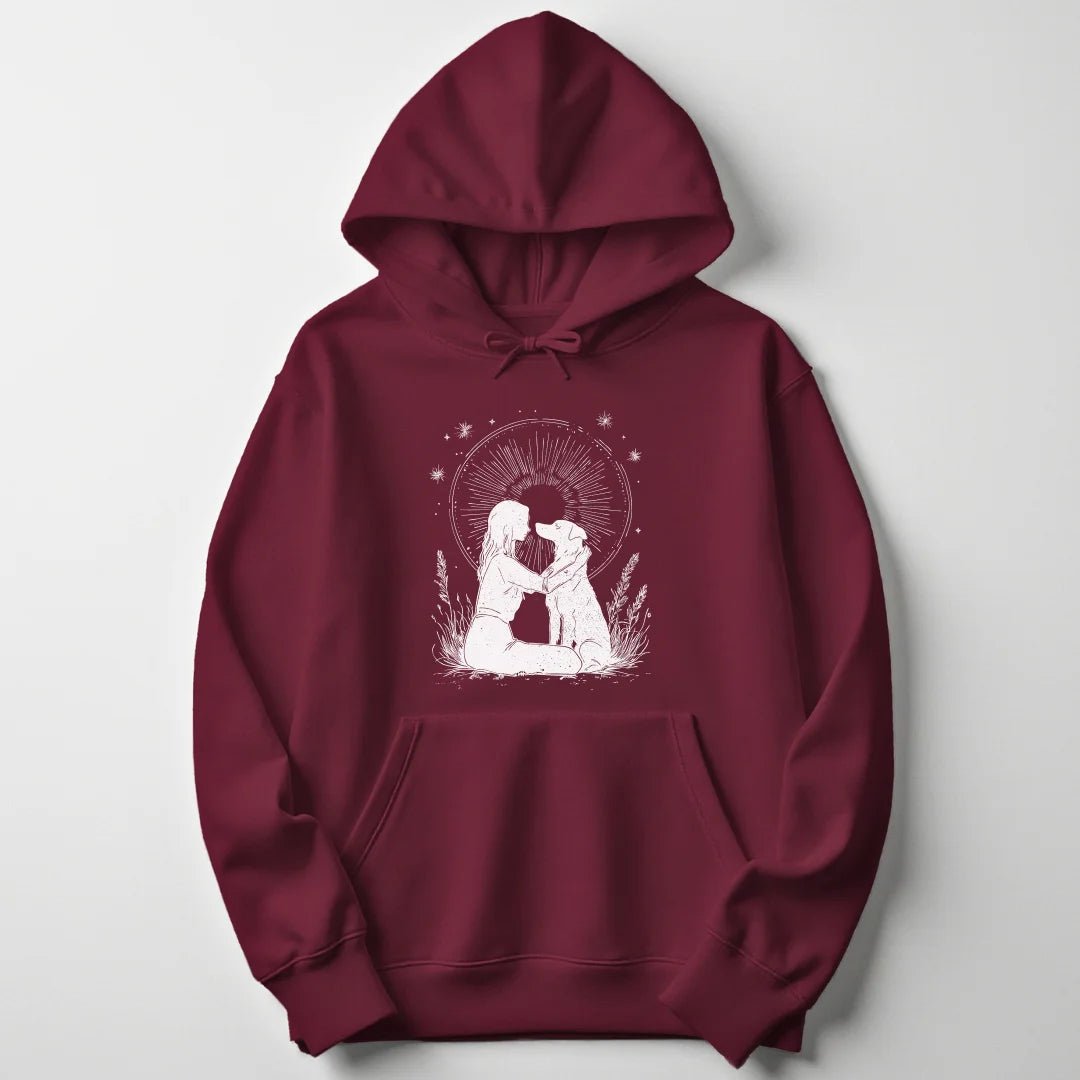 Girl With Dog Unisex Hoodie - Wild Spirit