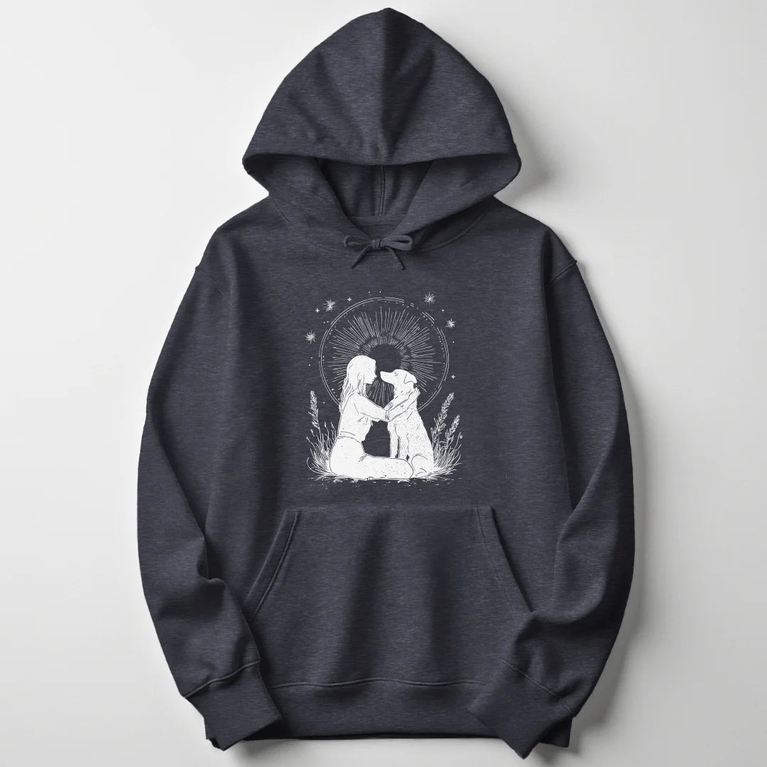 Girl With Dog Unisex Hoodie - Wild Spirit