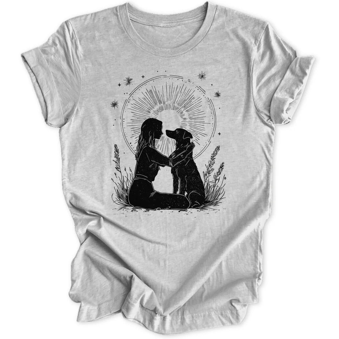 Girl With Dog Unisex T-Shirt - Wild Spirit