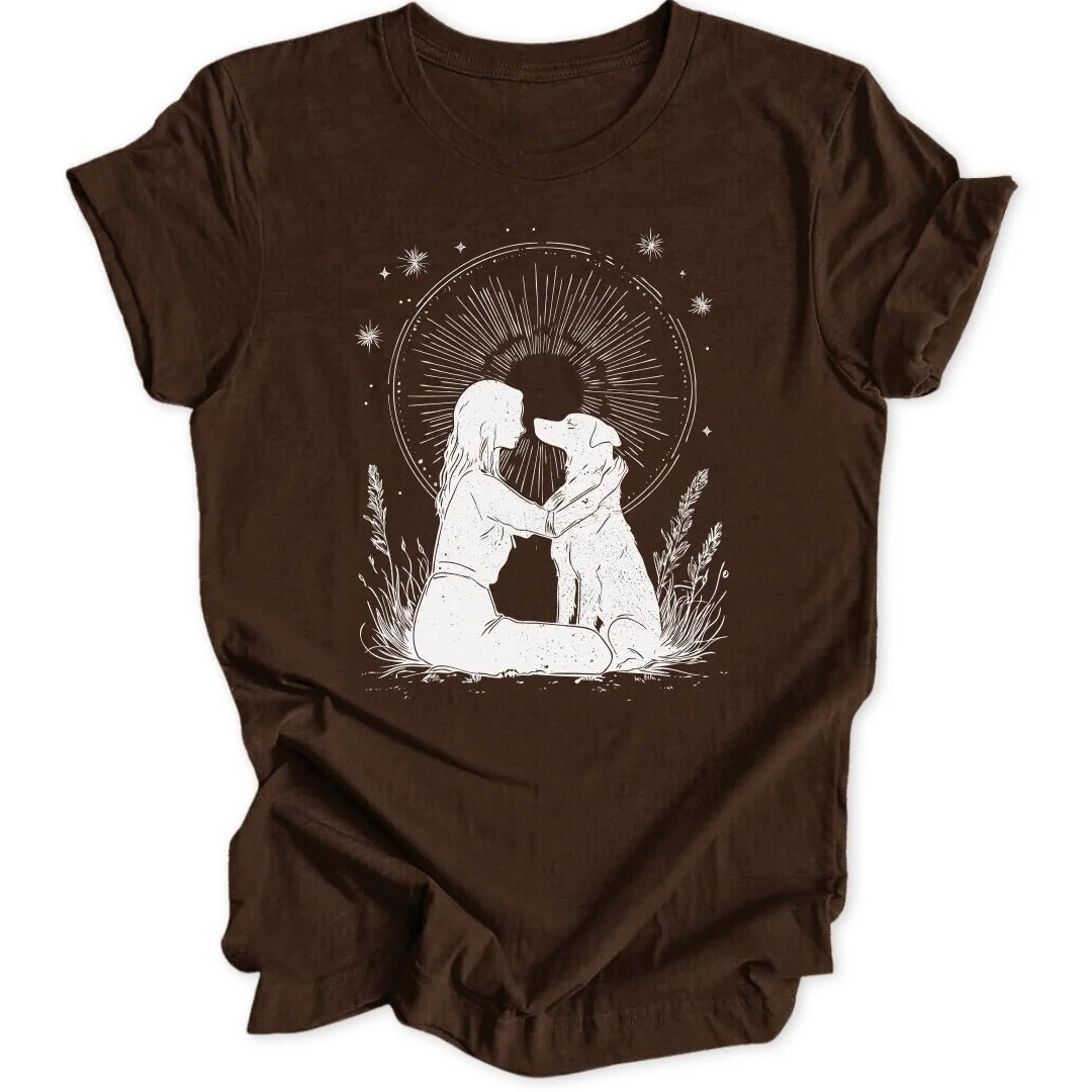 Girl With Dog Unisex T-Shirt - Wild Spirit