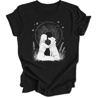 Girl With Dog Unisex T-Shirt - Wild Spirit