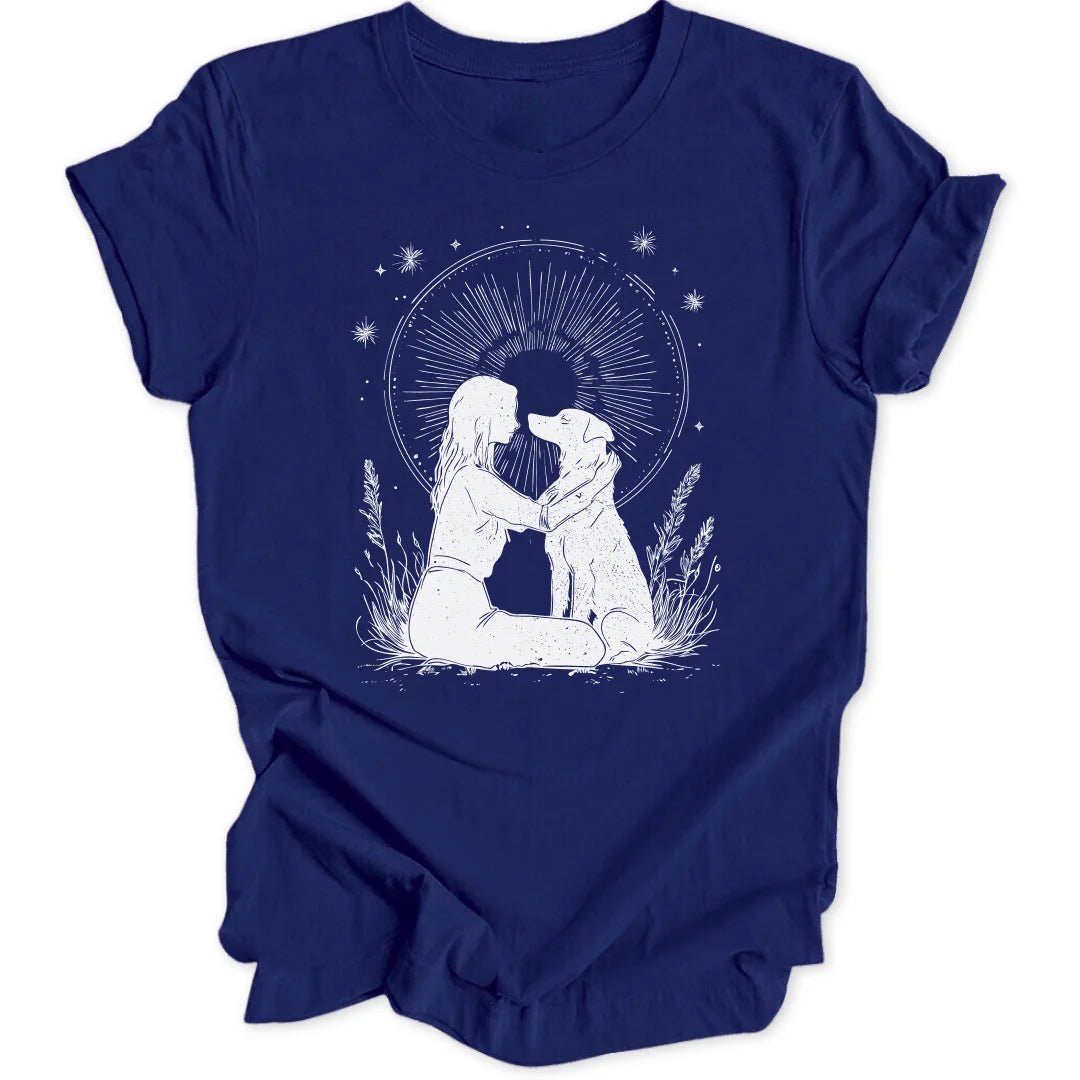 Girl With Dog Unisex T-Shirt - Wild Spirit