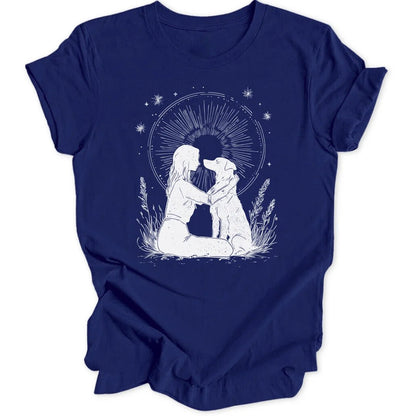 Girl With Dog Unisex T-Shirt - Wild Spirit