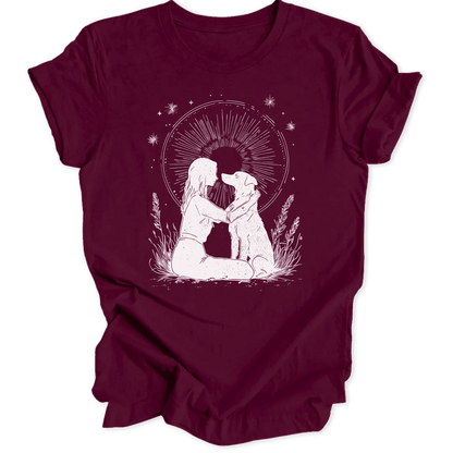 Girl With Dog Unisex T-Shirt - Wild Spirit