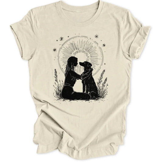 Girl With Dog Unisex T-Shirt - Wild Spirit