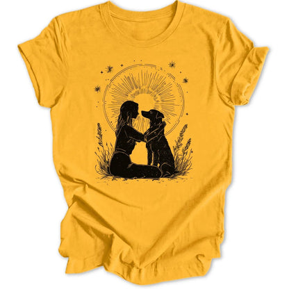 Girl With Dog Unisex T-Shirt - Wild Spirit
