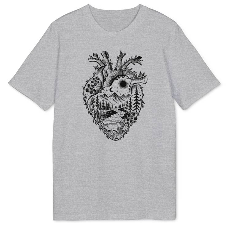Grünes Herz Bio T-Shirt - Wild Spirit
