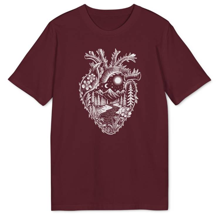 Grünes Herz Bio T-Shirt - Wild Spirit