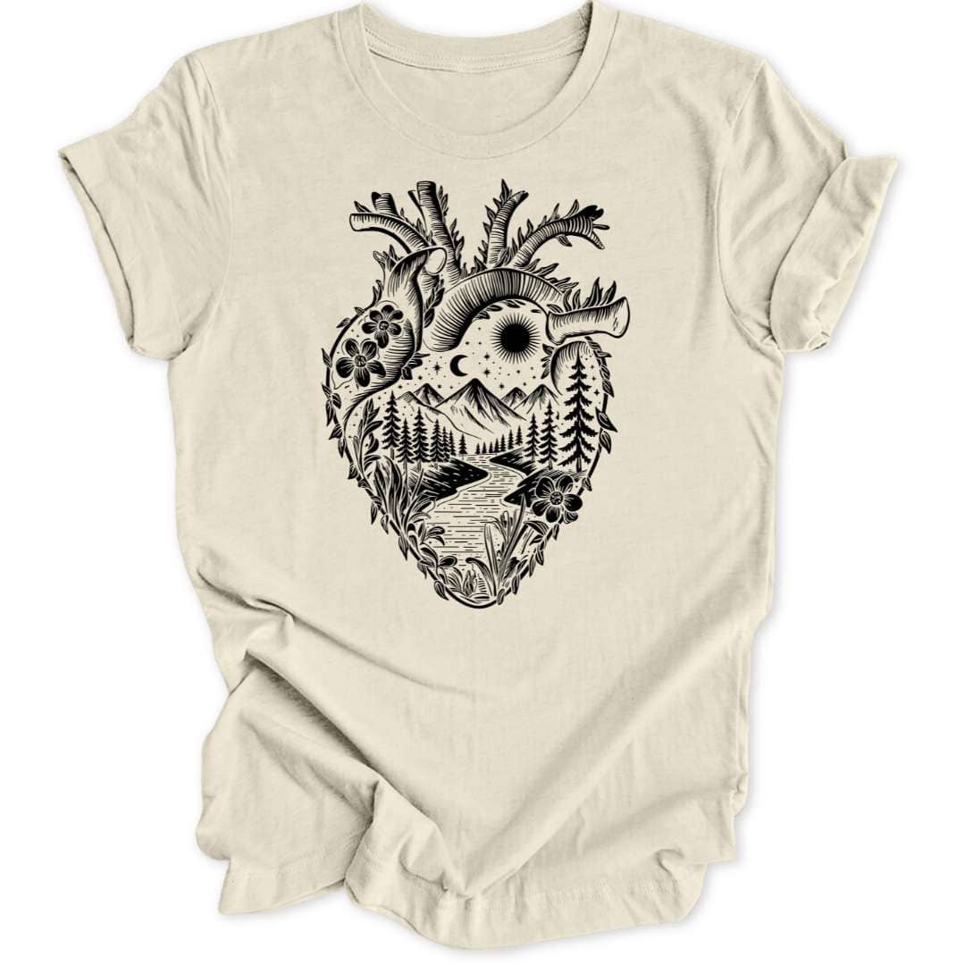 Grünes Herz Unisex T-Shirt - Wild Spirit