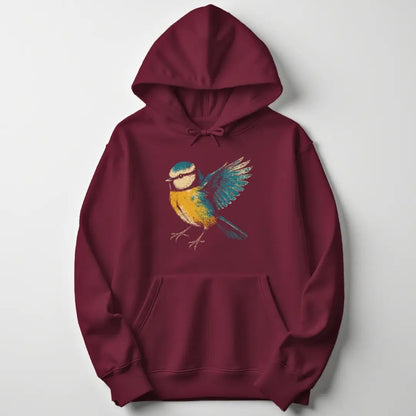 Grunge Blaumeise Unisex Hoodie - Wild Spirit