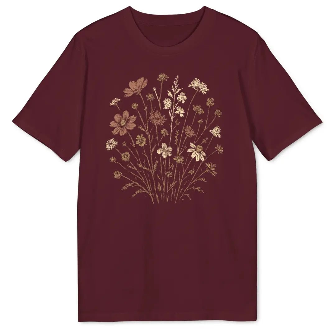 Grungy Flowers Bio T-Shirt - Wild Spirit