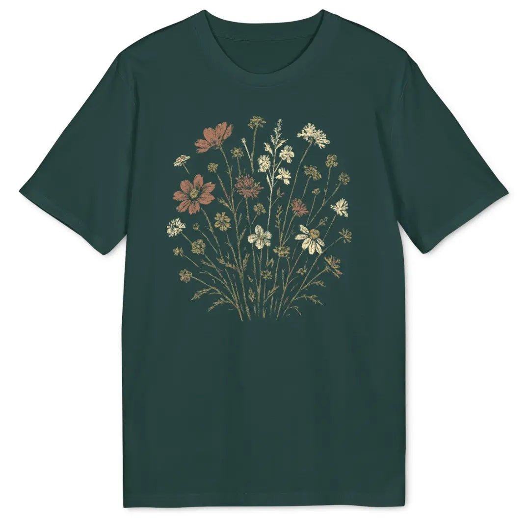 Grungy Flowers Bio T-Shirt - Wild Spirit