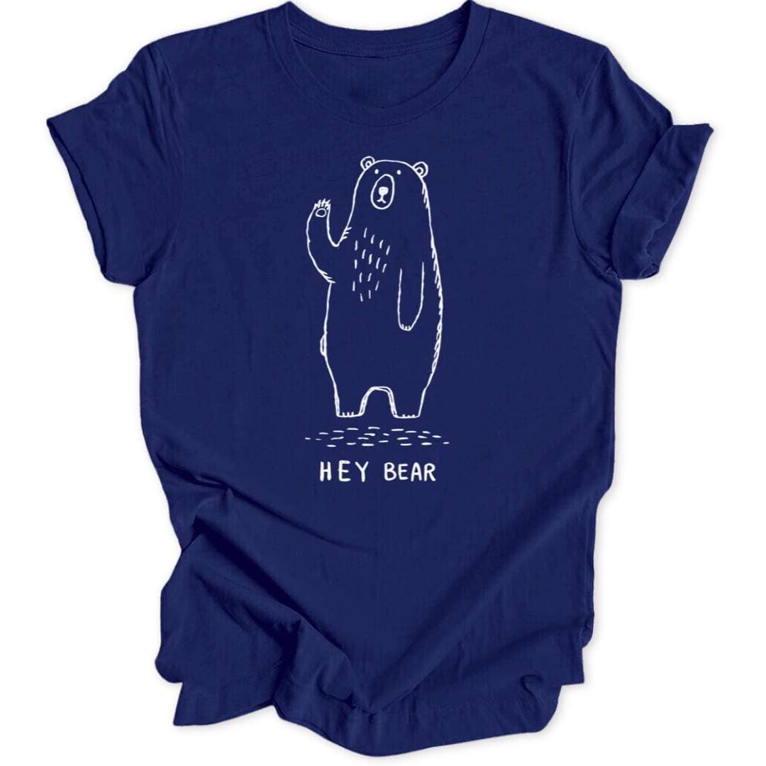 Hey Bear T-Shirt T-Shirt Navy / S