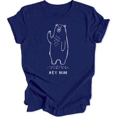 Hey Bear T-Shirt T-Shirt Navy / S