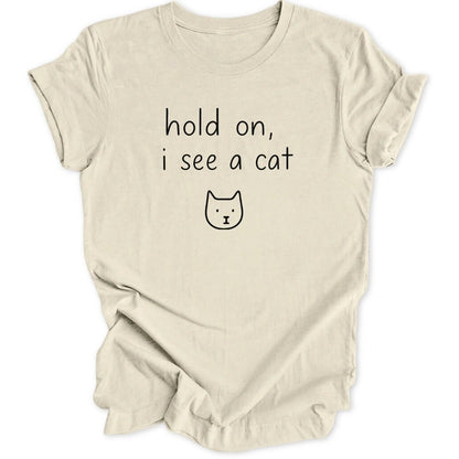 Hold On Cat Unisex T-Shirt - Wild Spirit
