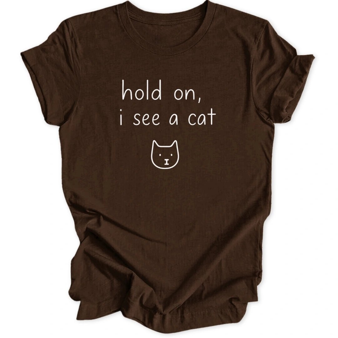 Hold On Cat Unisex T-Shirt - Wild Spirit