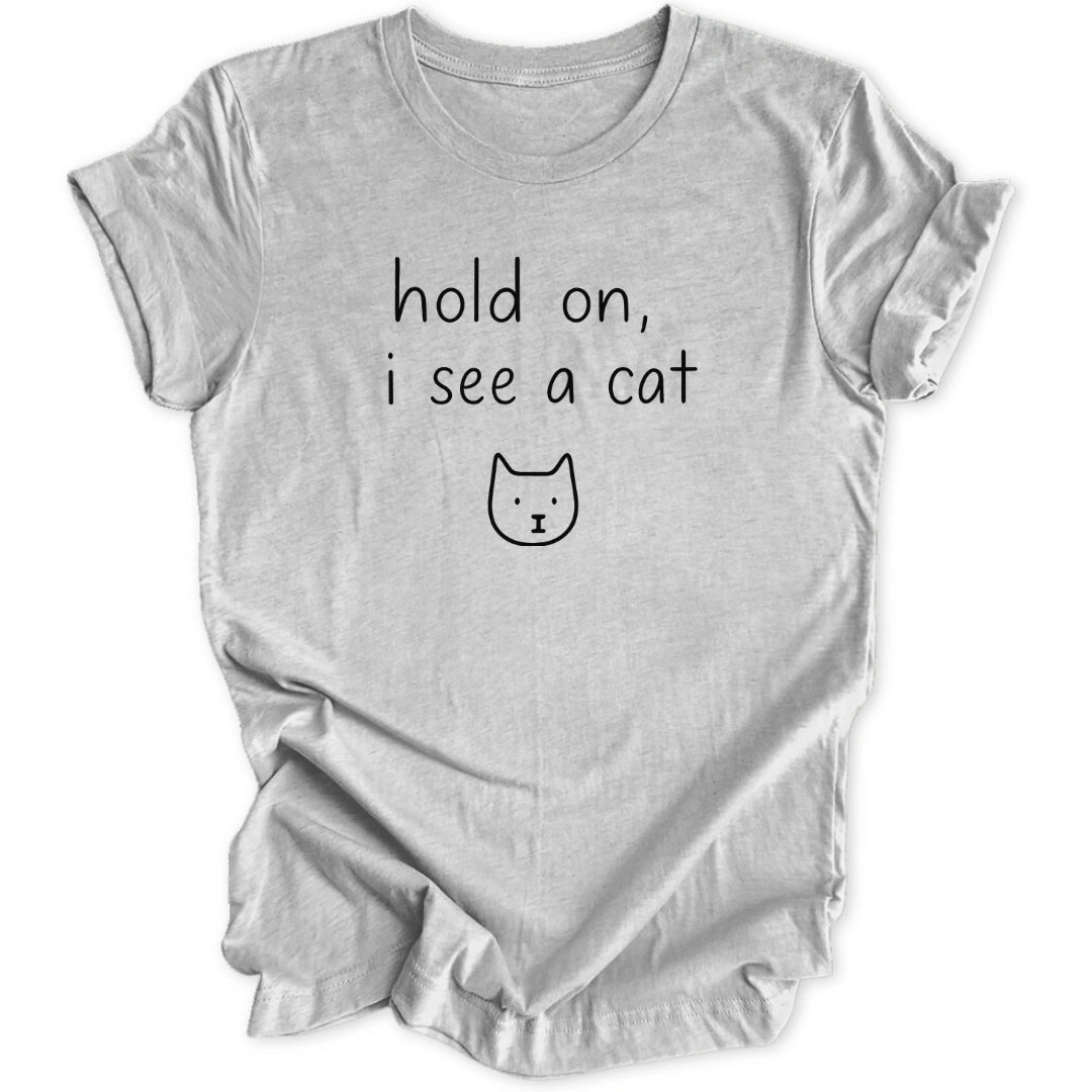 Hold On Cat Unisex T-Shirt - Wild Spirit