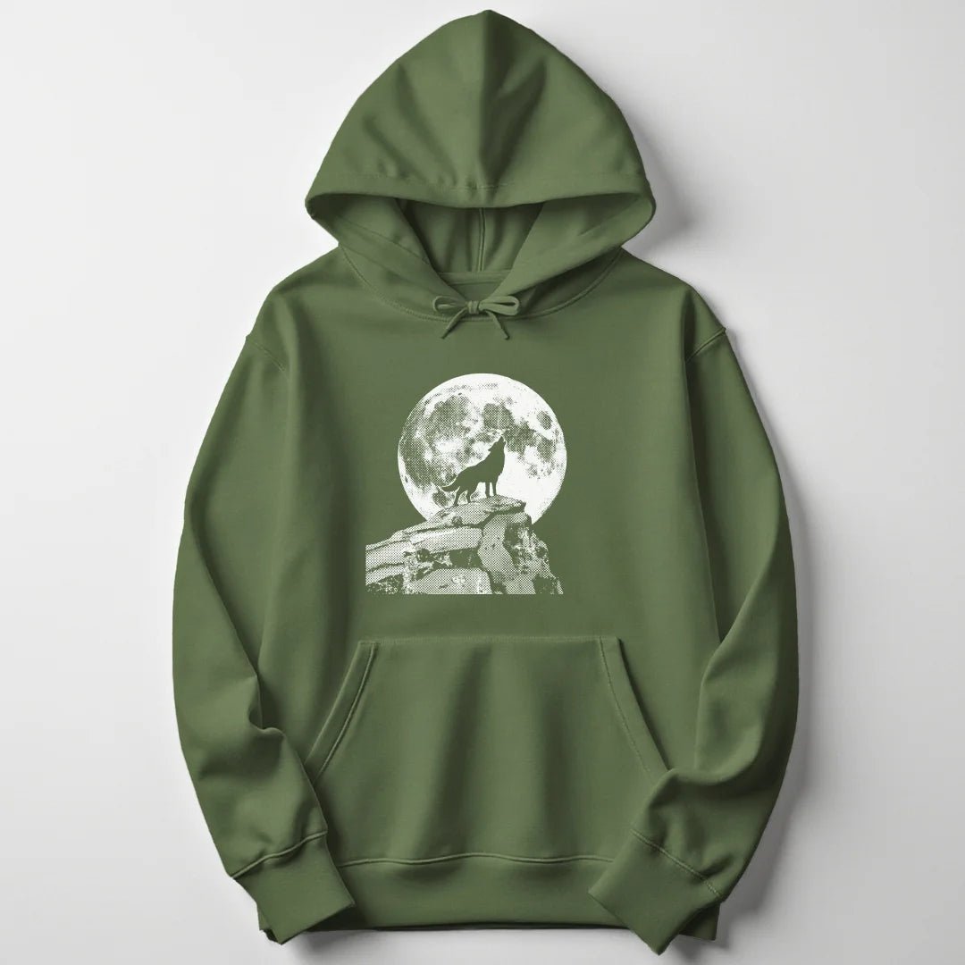 Howling Moon Unisex Hoodie - Wild Spirit