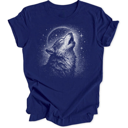 Howling Wolf Unisex T-Shirt - Wild Spirit