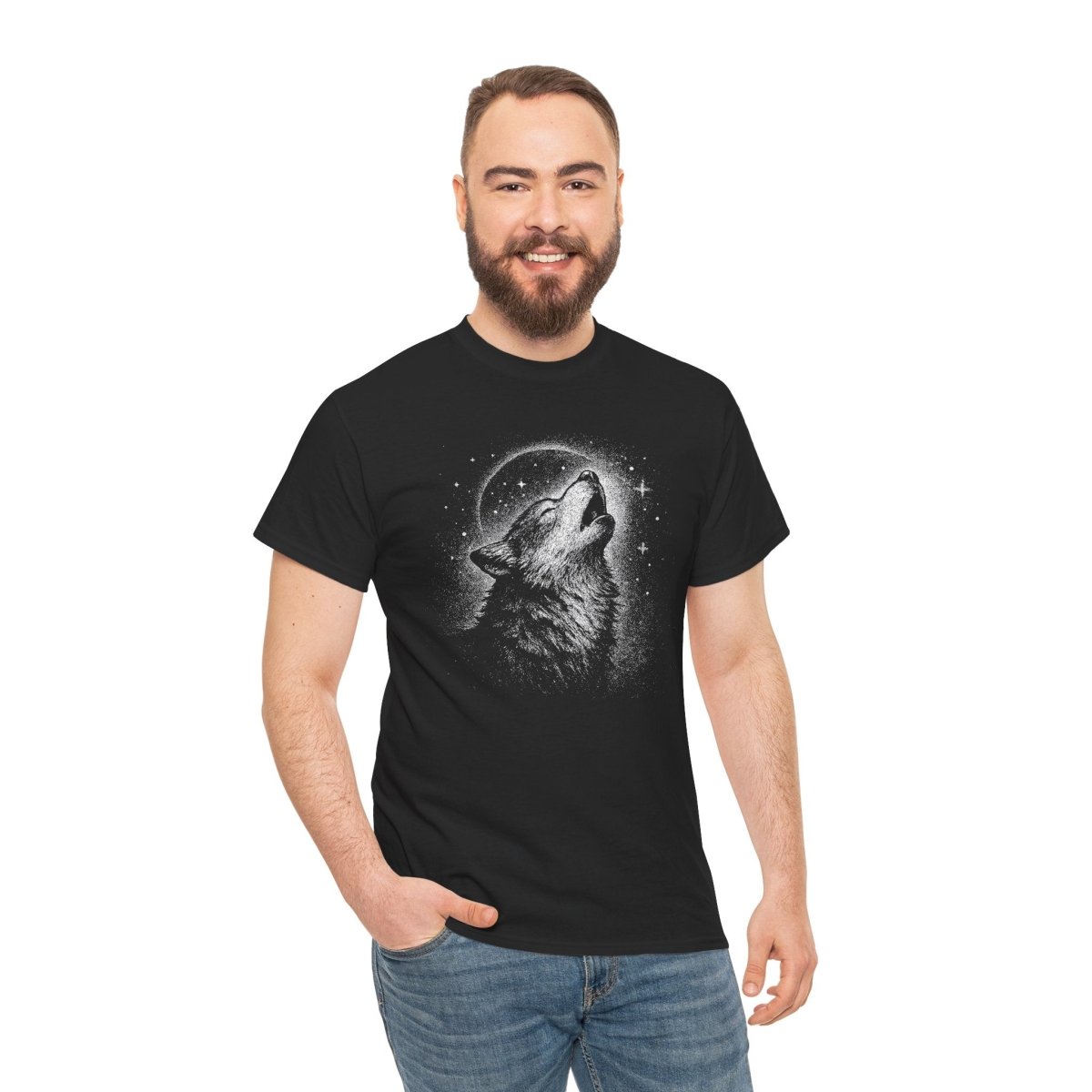 Howling Wolf Unisex T-Shirt - Wild Spirit