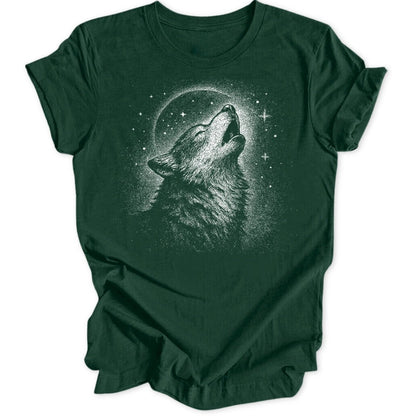 Howling Wolf Unisex T-Shirt - Wild Spirit