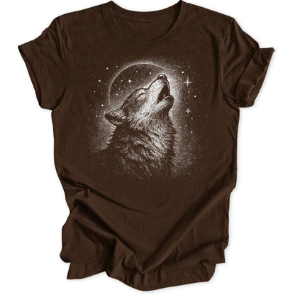Howling Wolf Unisex T-Shirt - Wild Spirit