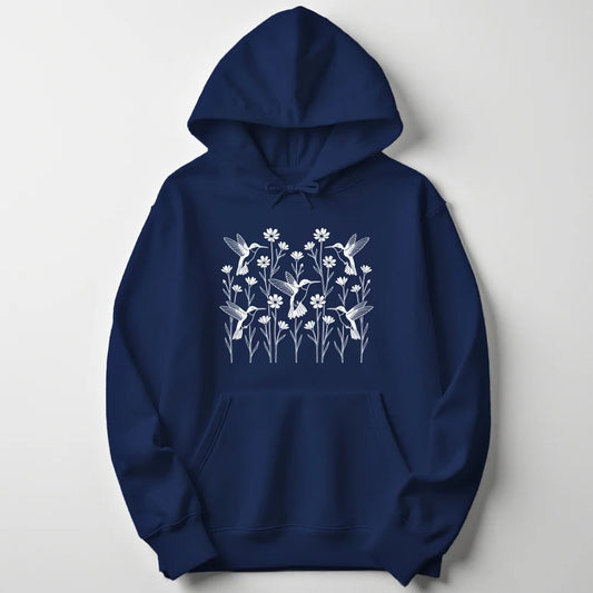 Hummingbird Meadow Unisex Hoodie - Wild Spirit