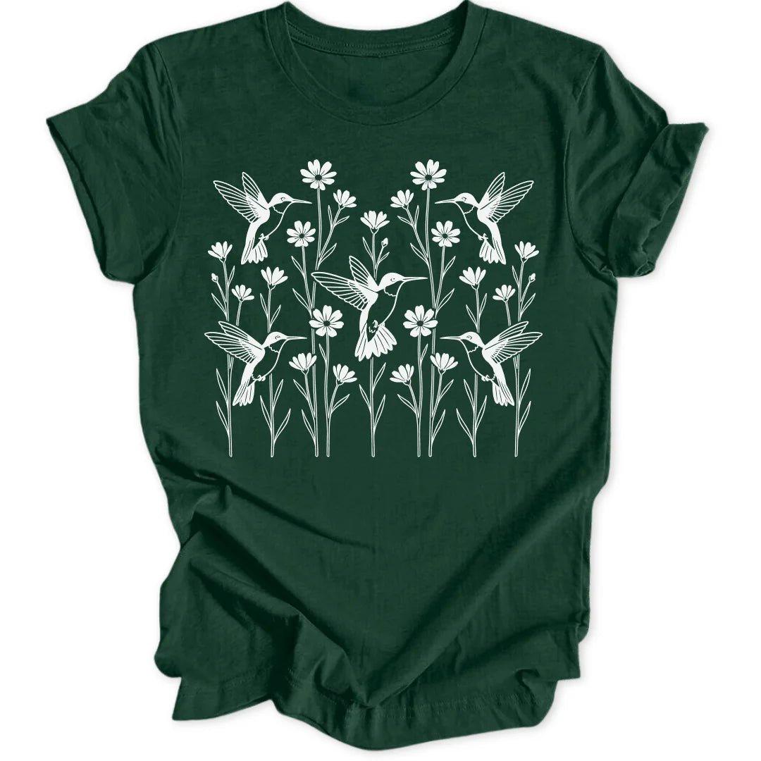 Hummingbird Meadow Unisex T-Shirt - Wild Spirit