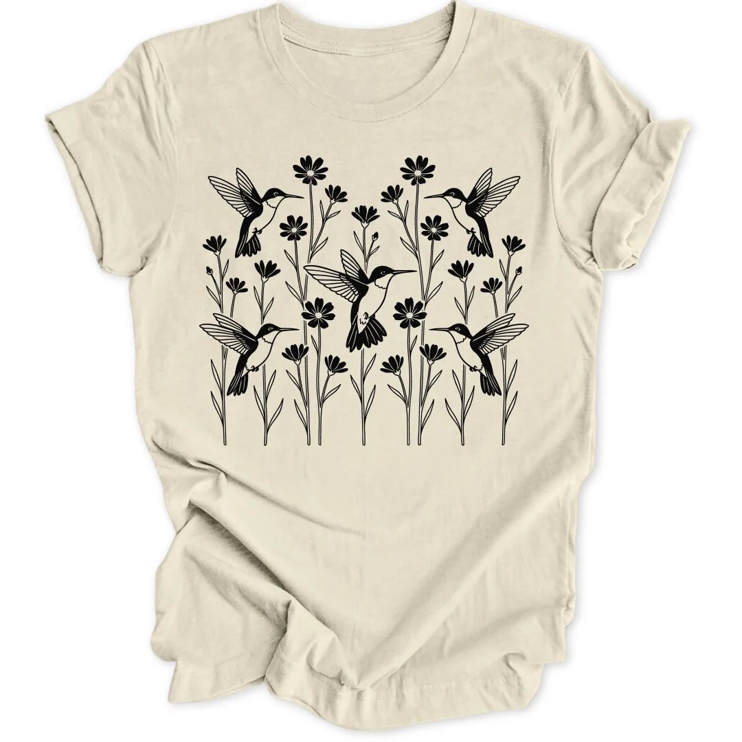 Hummingbird Meadow Unisex T-Shirt - Wild Spirit