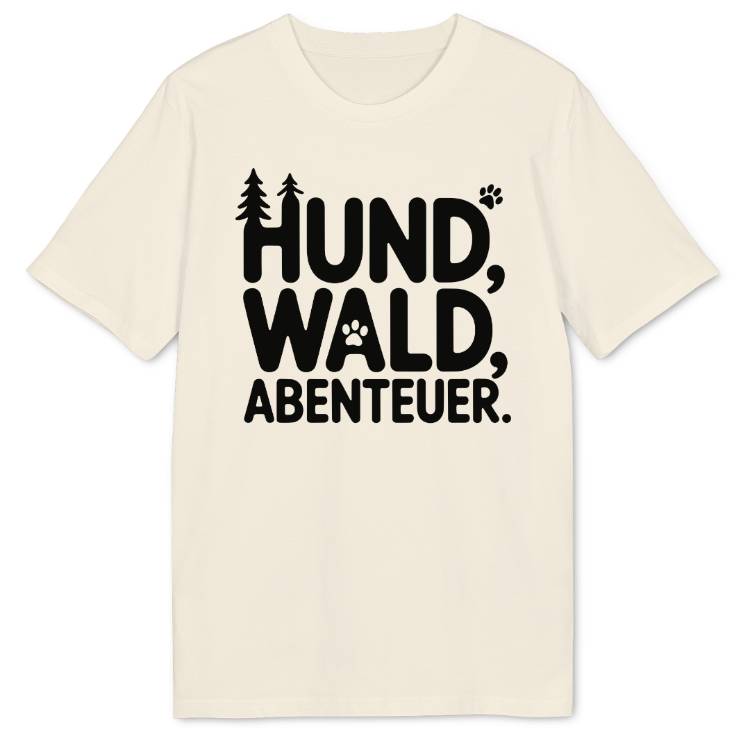 Hund Wald Abenteuer Bio T-Shirt - Wild Spirit