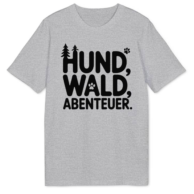 Hund Wald Abenteuer Bio T-Shirt - Wild Spirit