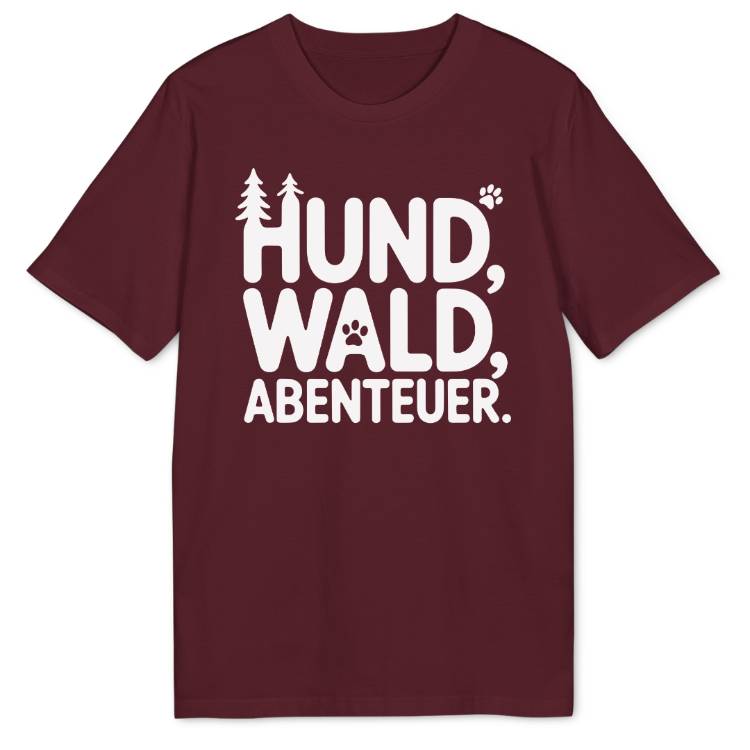 Hund Wald Abenteuer Bio T-Shirt - Wild Spirit