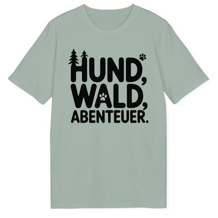 Hund Wald Abenteuer Bio T-Shirt - Wild Spirit