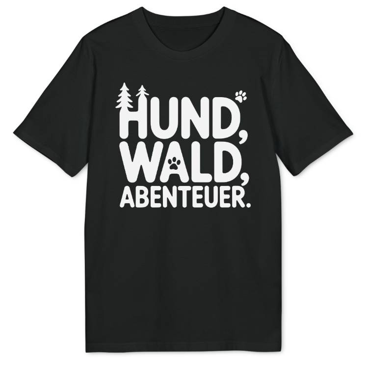 Hund Wald Abenteuer Bio T-Shirt - Wild Spirit