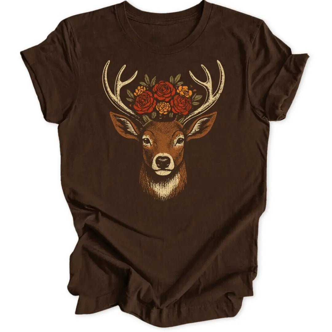 Kahlo Deer Unisex T-Shirt - Wild Spirit