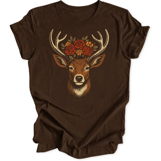 Kahlo Deer Unisex T-Shirt - Wild Spirit